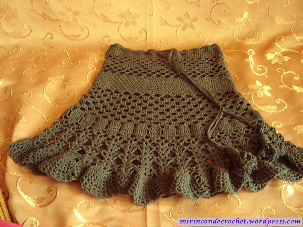Faldas cortas a crochet paso a paso
